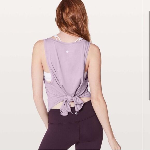 Lululemon Watch Me Flip Tank Heathered Lilac Quartz 12 - Picture 10 of 10